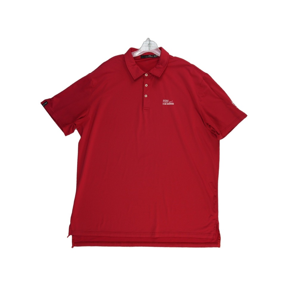 RLX Ralph Lauren RSM Classic Polo Shirt Men's Size XXL Red Golf Performance